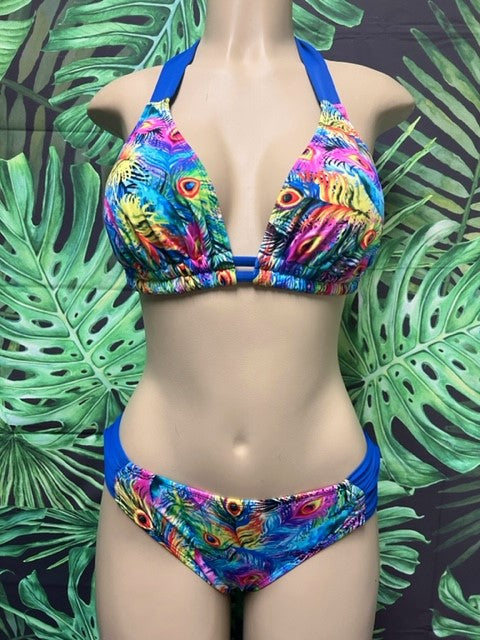 Paradise Bikini Bottoms Blue Peacock