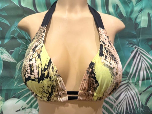 Lola Double String Top in Amazon Snakeskin