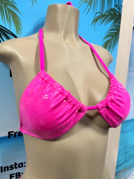 Lyla Triangle Top Hot Pink Fantasy