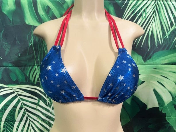 Layla Triangle Top Patriotic TINY Stars