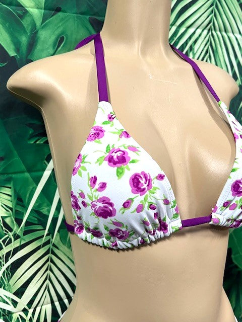 Lyla Triangle Top Violet Roses