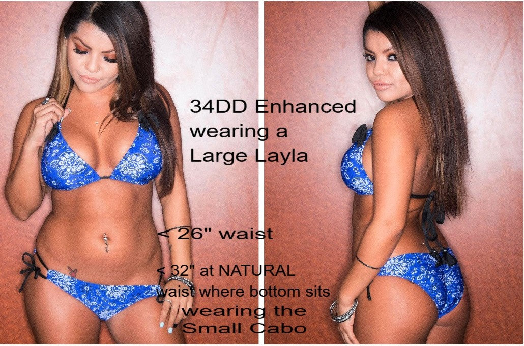SALE Layla Triangle Top Black Grey Anaconda
