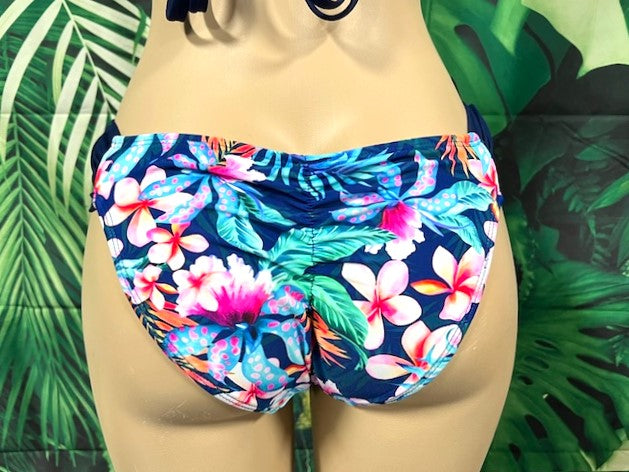 Paradise Bikini Bottoms Blue Tropical