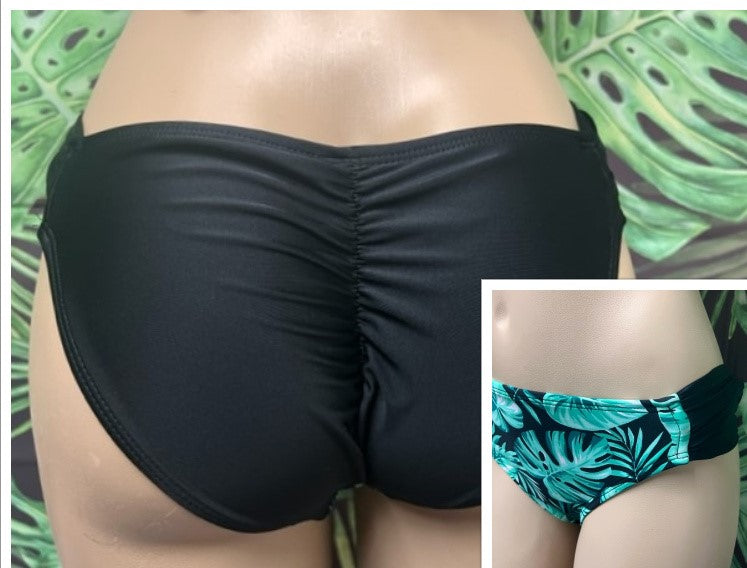 Paradise Bikini Bottoms Green Leafy