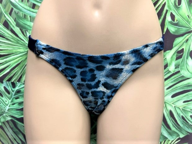 South Beach Bottoms Blue and Gold Leopard