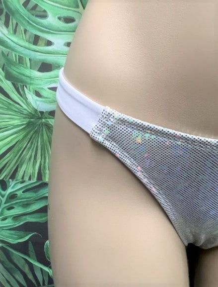 South Beach Bottoms White Hologram