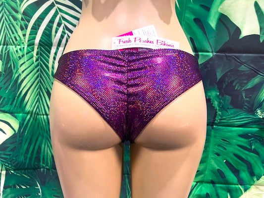 Tonga Bikini Bottoms Raspberry Hologram