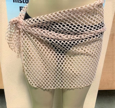 Wrap Skirt Cover Up Sarong Nude Big Hole Crochet Net
