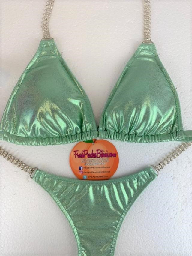 Competition Bikini SET Pro Top and Fever Pro Bottoms Mint