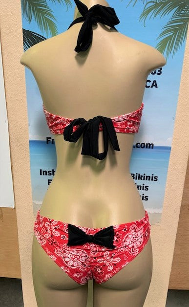 Britney Halter Red Bandana