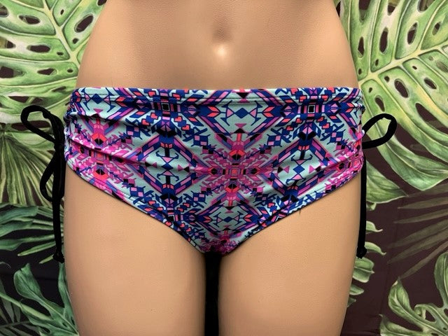 SALE Bermuda Bottoms Blue Aztec