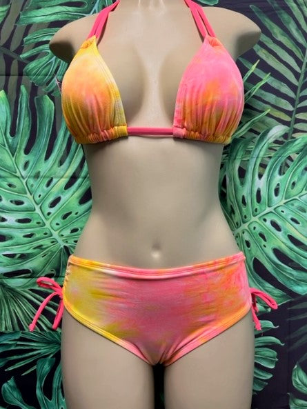 SALE Bermuda Bottoms Tequila Sunrise Tie Dye