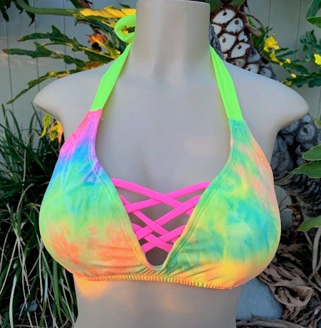 SALE Britney Halter Rave Tie Dye
