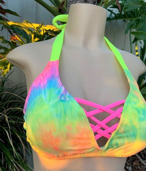 SALE Britney Halter Rave Tie Dye