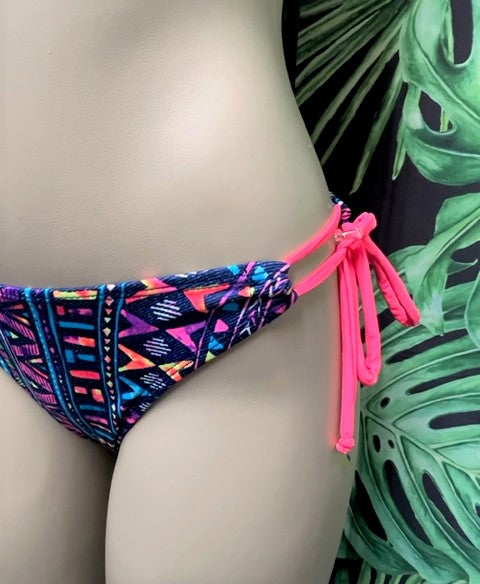 Cabo Tie Side Bottoms in Radical