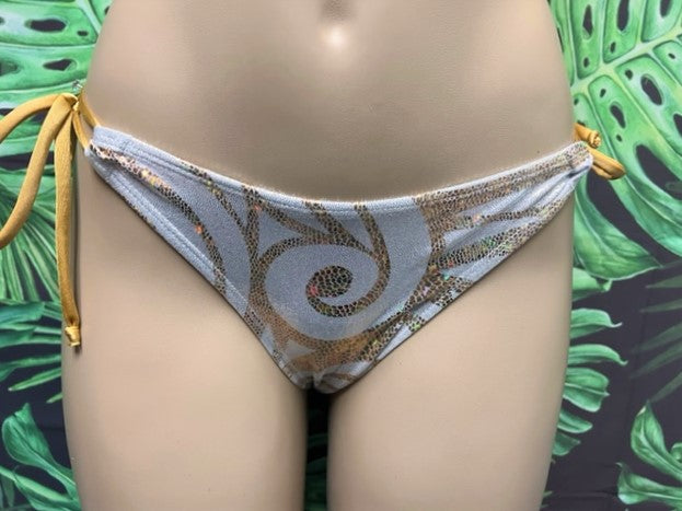 Cabo Tie Side Bottoms White Gold Swirl