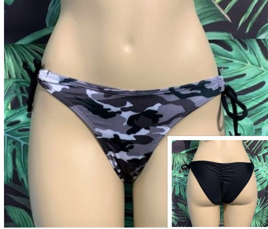 Cabo Tie Side Bottoms Snow Camouflage