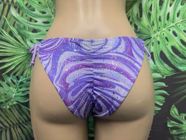 Cabo Tie Side Bottoms Lavender Swirl