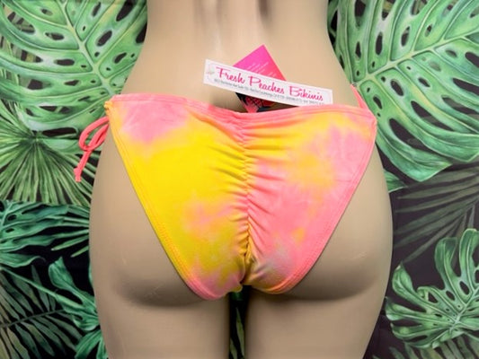 SALE Cabo Tie Side Bottoms Tequila Sunrise