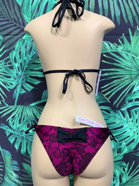 Cabo Tie Side Bottoms Vintage Magenta
