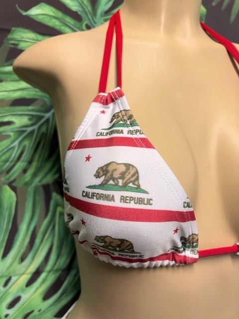 Layla Triangle Top California Flag