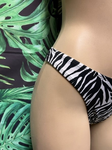 Tonga Bikini Borroms Zebra with Bow