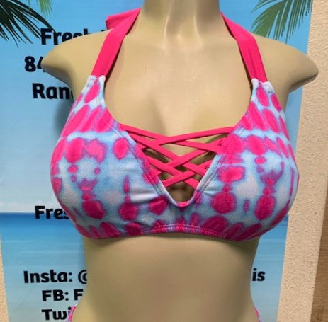 SALE Britney Halter Cotton Candy Tie Dye