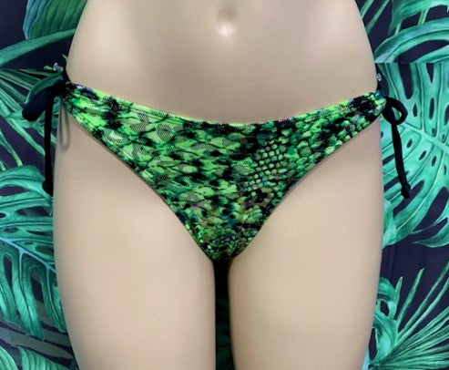 Cabo Tie Side Bottoms Green Chaos