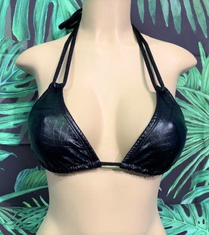 Layla Triangle Top Black Cobra