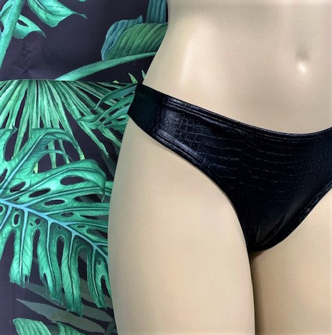 Tonga Bikini Bottoms Black Cobra