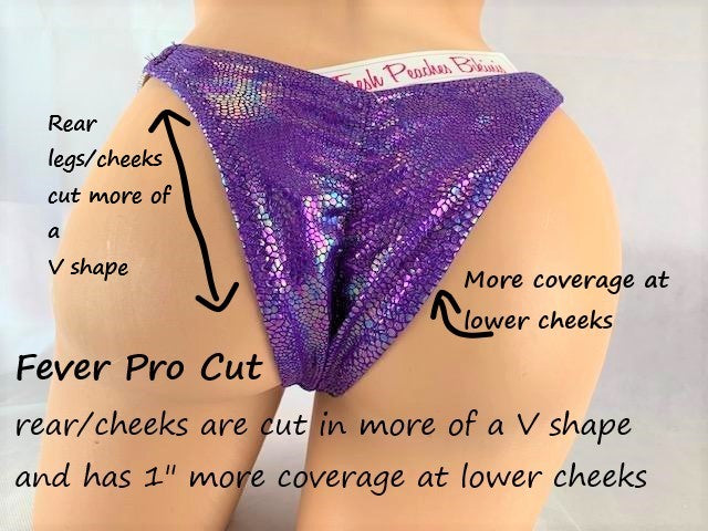 Competition Bikini SET Pro Top and Fever Pro Bottoms Purple Swirl