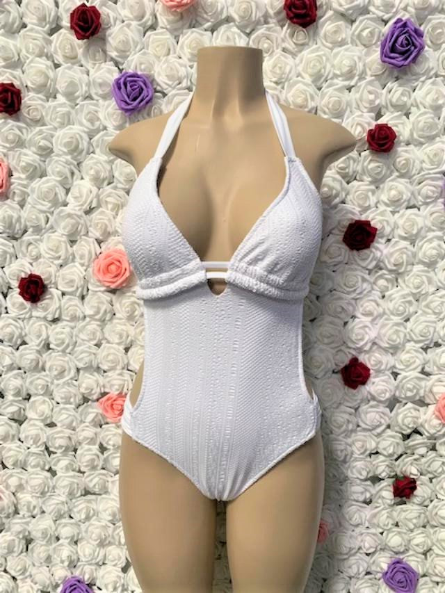 Farrah Monokini White Net