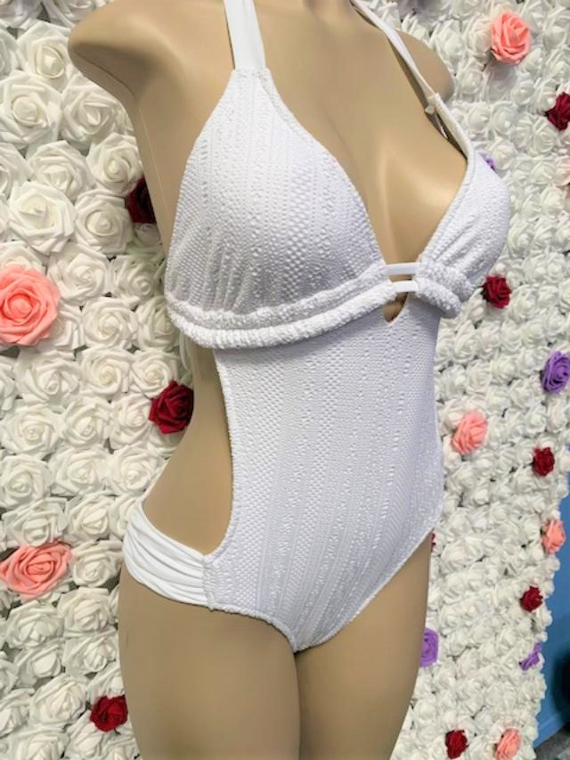 Farrah Monokini White Net