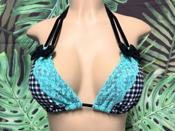 Layla Triangle Top Gingham