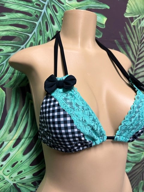 Layla Triangle Top Gingham