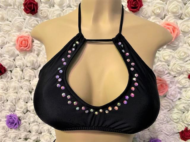 Kylie Halter Top Bling Black