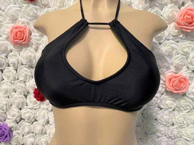 Kylie Halter Top Solid Black