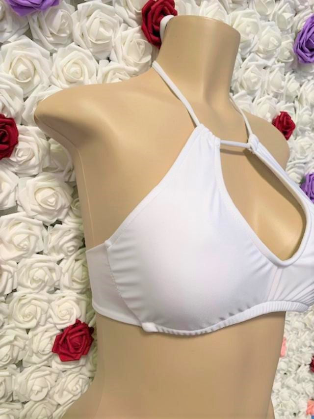 Kylie Halter Top White