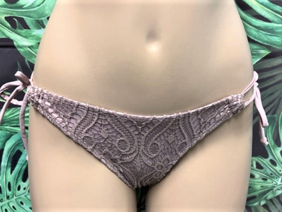 Cabo Tie Side Bottoms Latte Lace