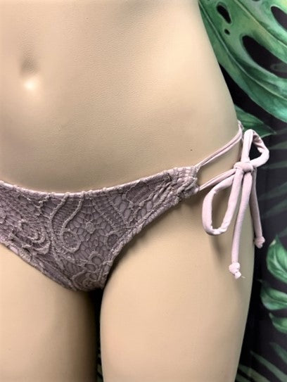 Cabo Tie Side Bottoms Latte Lace