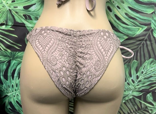 Cabo Tie Side Bottoms Latte Lace