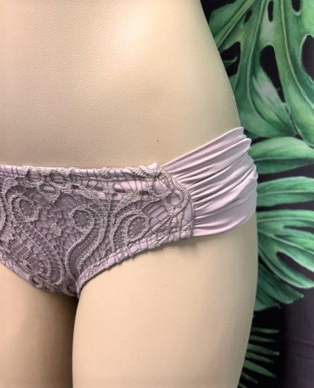 Paradise Bikini Bottoms Latte Lace