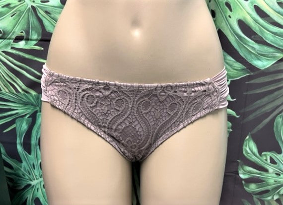 Paradise Bikini Bottoms Latte Lace