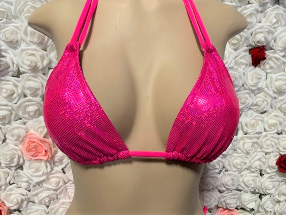 Layla Triangle Top Barbie Metallic