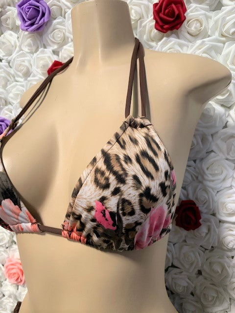 Layla Triangle Top Romantic Leopard