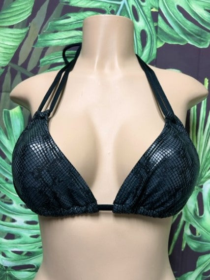 Layla Triangle Top Black Anaconda