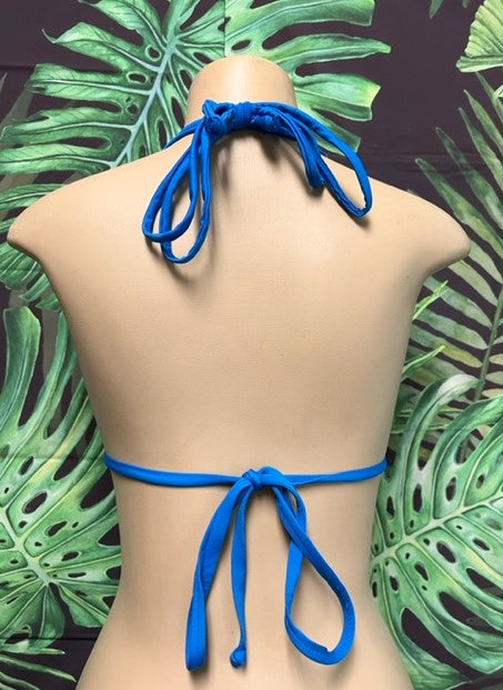 Layla Triangle Top Blue Sugar Skulls
