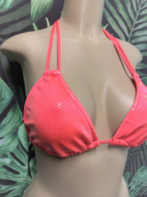 Layla Triangle Top Coral Fantasy