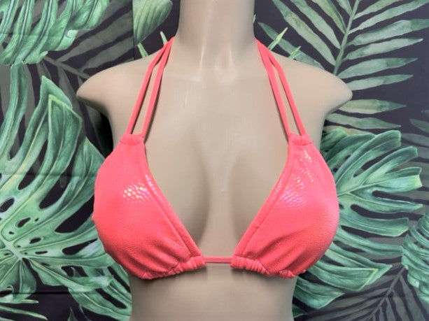 Layla Triangle Top Coral Fantasy