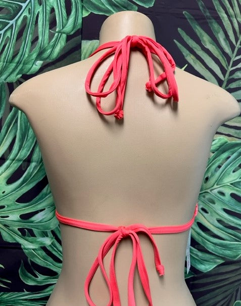 Layla Triangle Top Coral Fantasy
